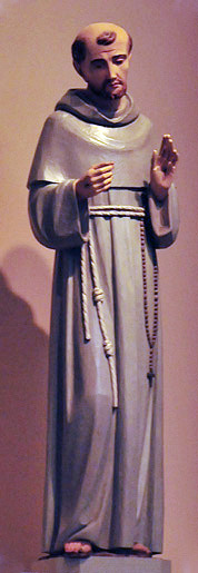 Statue of St. Francis in OLG | Photo by Joe Carson
